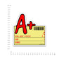 A Plus Bumper Sticker waterproof vinyl decal for laptop, bike, car & bottle