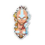 Aang The Airbender Sticker waterproof vinyl decal for laptop, bike, car & bottle
