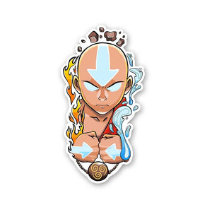 Aang The Airbender Sticker waterproof vinyl decal for laptop, bike, car & bottle