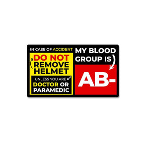 Ab Negative Sticker waterproof vinyl decal for laptop, bike, car & bottle