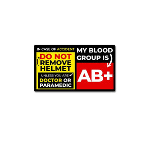 Ab Positive Sticker waterproof vinyl decal for laptop, bike, car & bottle