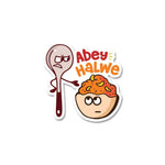 Abey Halwe Sticker waterproof vinyl decal for laptop, bike, car & bottle