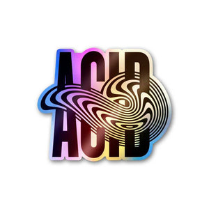 Acid Holographic Sticker waterproof vinyl decal for laptop, bike, car & bottle