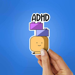ADHD Sticker waterproof vinyl decal for laptop, bike, car & bottle