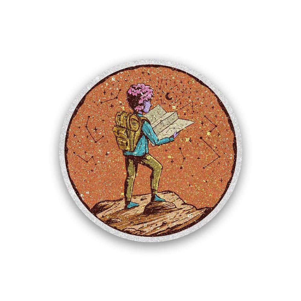 Adventure Glitter Sticker - Glitter Stickers | STICK IT UP