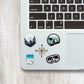 Adventure Mini Stickers Sheet waterproof vinyl decal for laptop, bike, car & bottle