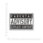 Advisory Bumper Sticker waterproof vinyl decal for laptop, bike, car & bottle