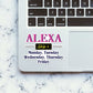 Alexa Skip Stickers waterproof vinyl decal for laptop, bike, car & bottle