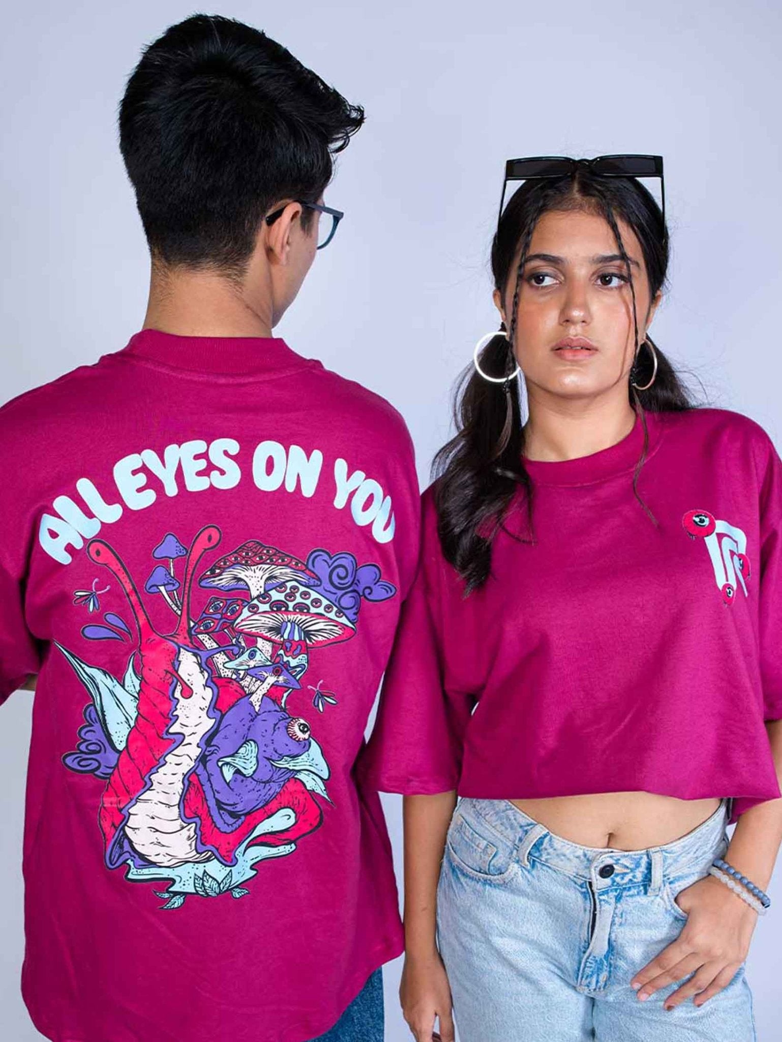 ALL EYES ON ME T - SHIRT waterproof vinyl decal for laptop, bike, car & bottle