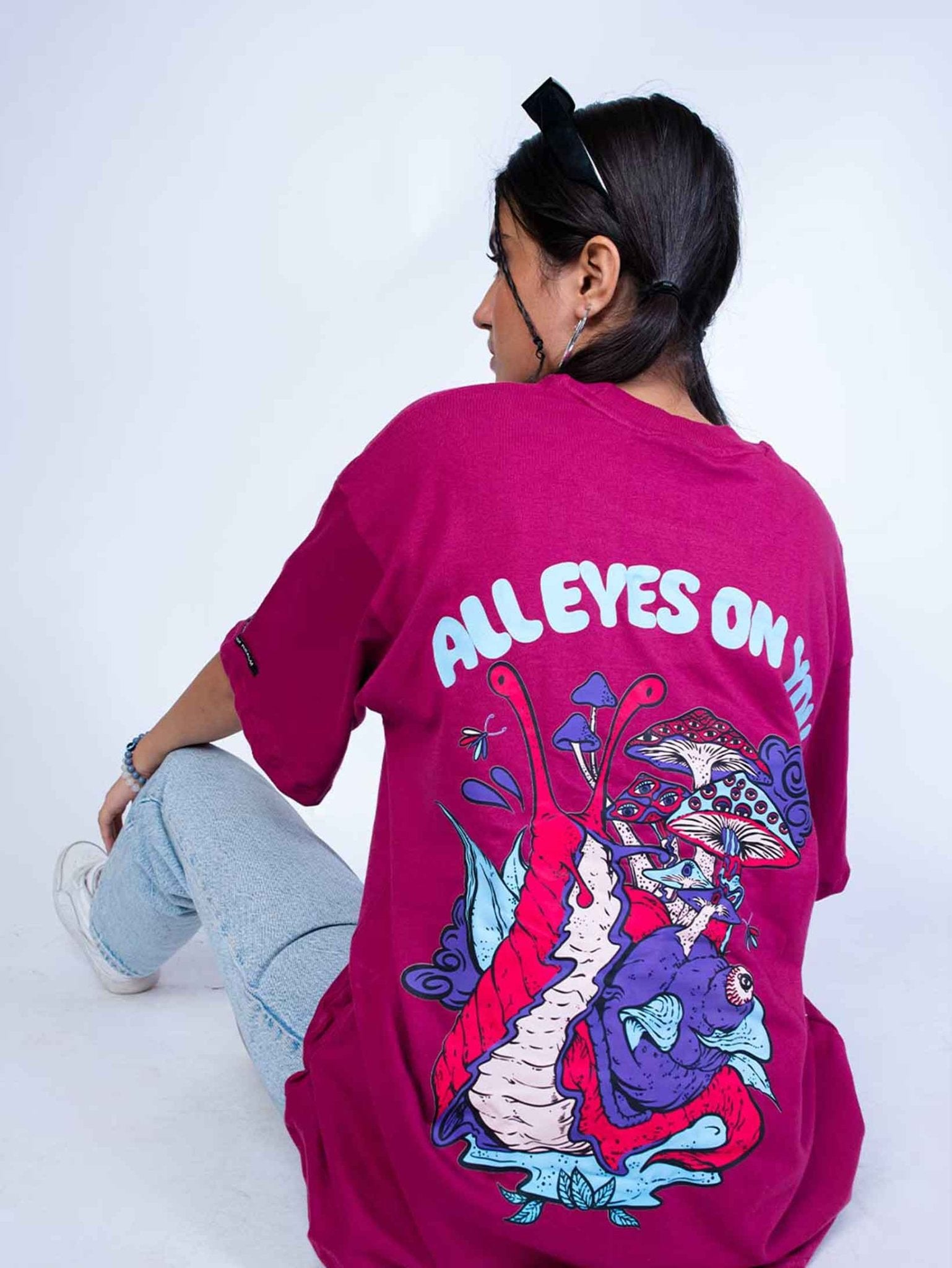 ALL EYES ON ME T - SHIRT waterproof vinyl decal for laptop, bike, car & bottle