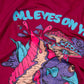 ALL EYES ON ME T - SHIRT waterproof vinyl decal for laptop, bike, car & bottle