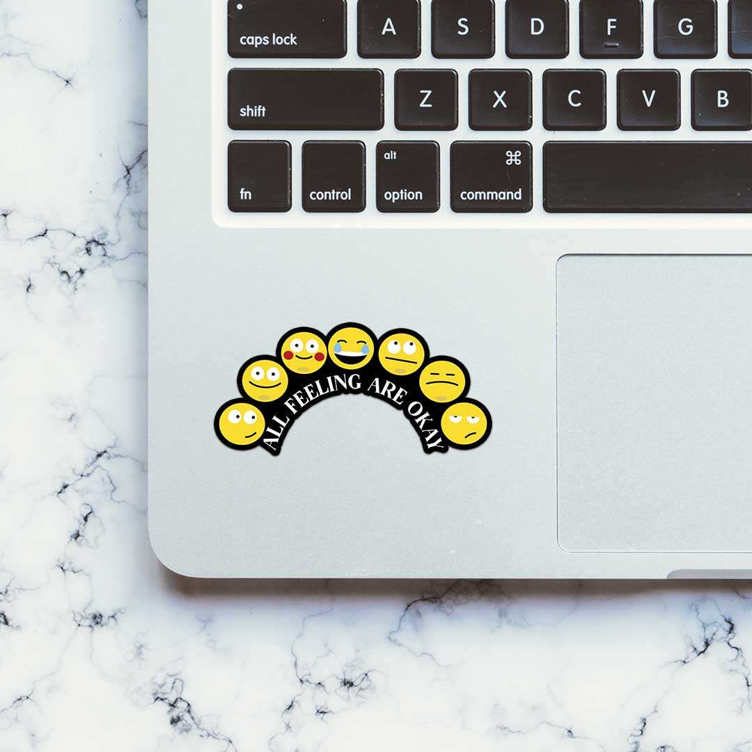 All Feeling Are Okay Sticker waterproof vinyl decal for laptop, bike, car & bottle