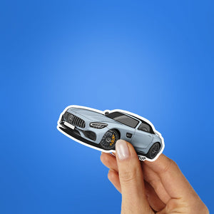 AMG GT Sticker waterproof vinyl decal for laptop, bike, car & bottle