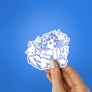 Angel Wings Baby Sticker waterproof vinyl decal for laptop, bike, car & bottle