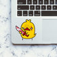 Angry Chicken Sticker waterproof vinyl decal for laptop, bike, car & bottle
