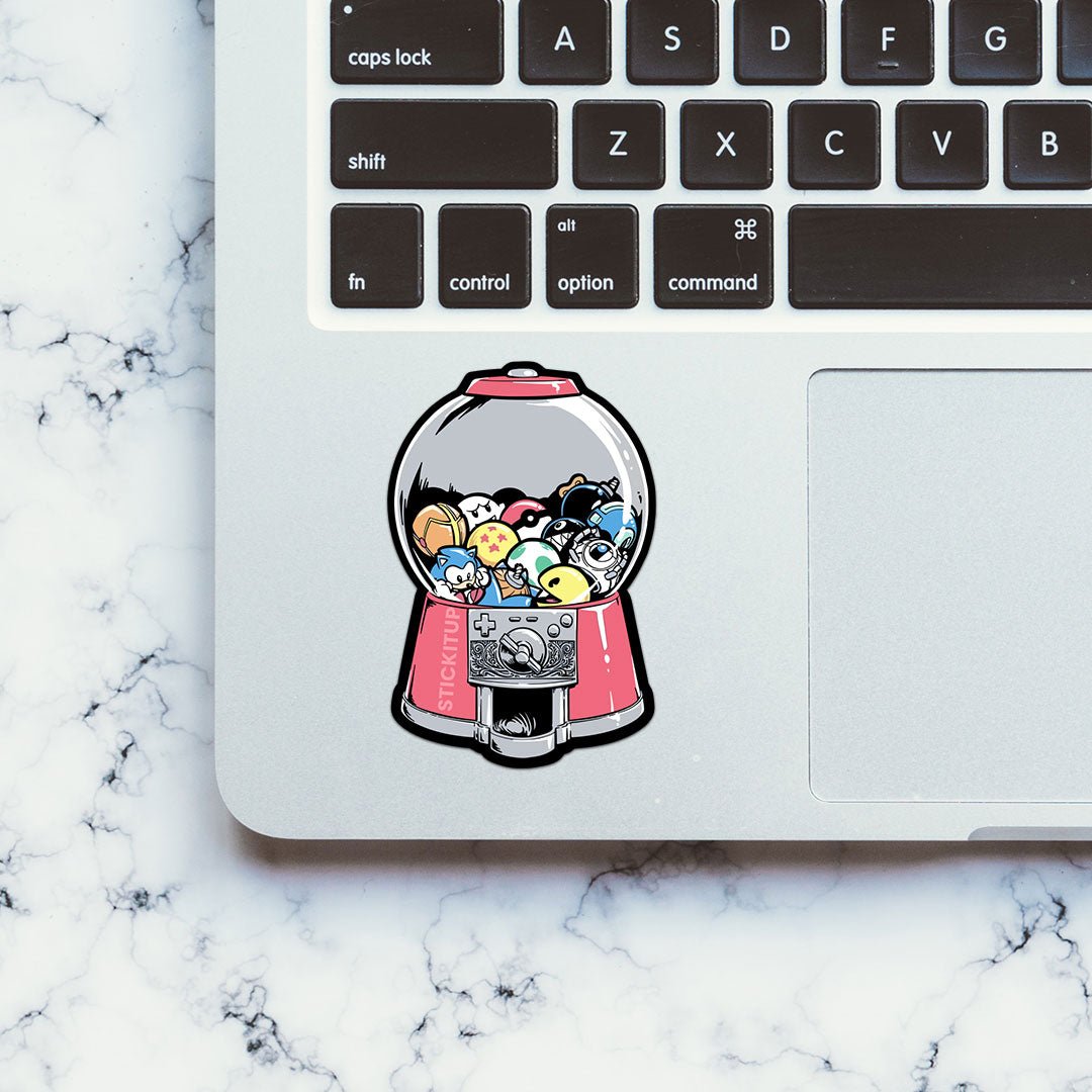 Anime Candy Machine Sticker waterproof vinyl decal for laptop, bike, car & bottle
