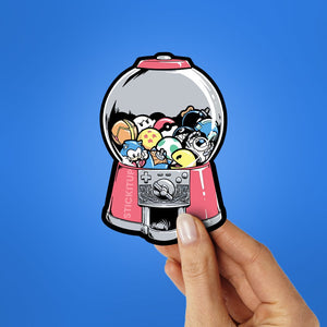 Anime Candy Machine Sticker waterproof vinyl decal for laptop, bike, car & bottle