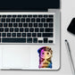 Anime Girl Curious Holographic Stickers