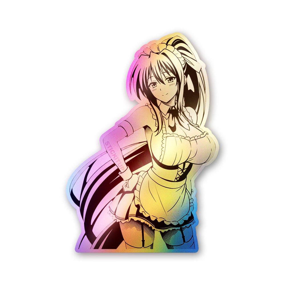 Anime Girl Pose Holographic Stickers - Holographic stickers | STICK IT UP