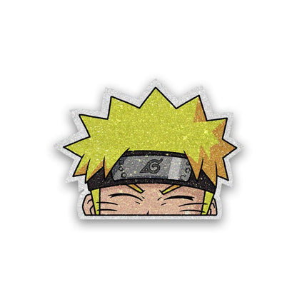 Anime Glitter Sticker waterproof vinyl decal for laptop, bike, car & bottle