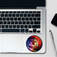 Anime Red Circle Dark Holographic Stickers - Holographic stickers | STICK IT UP