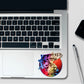 Anime Samurai Red Circle Holographic Stickers - Holographic stickers | STICK IT UP