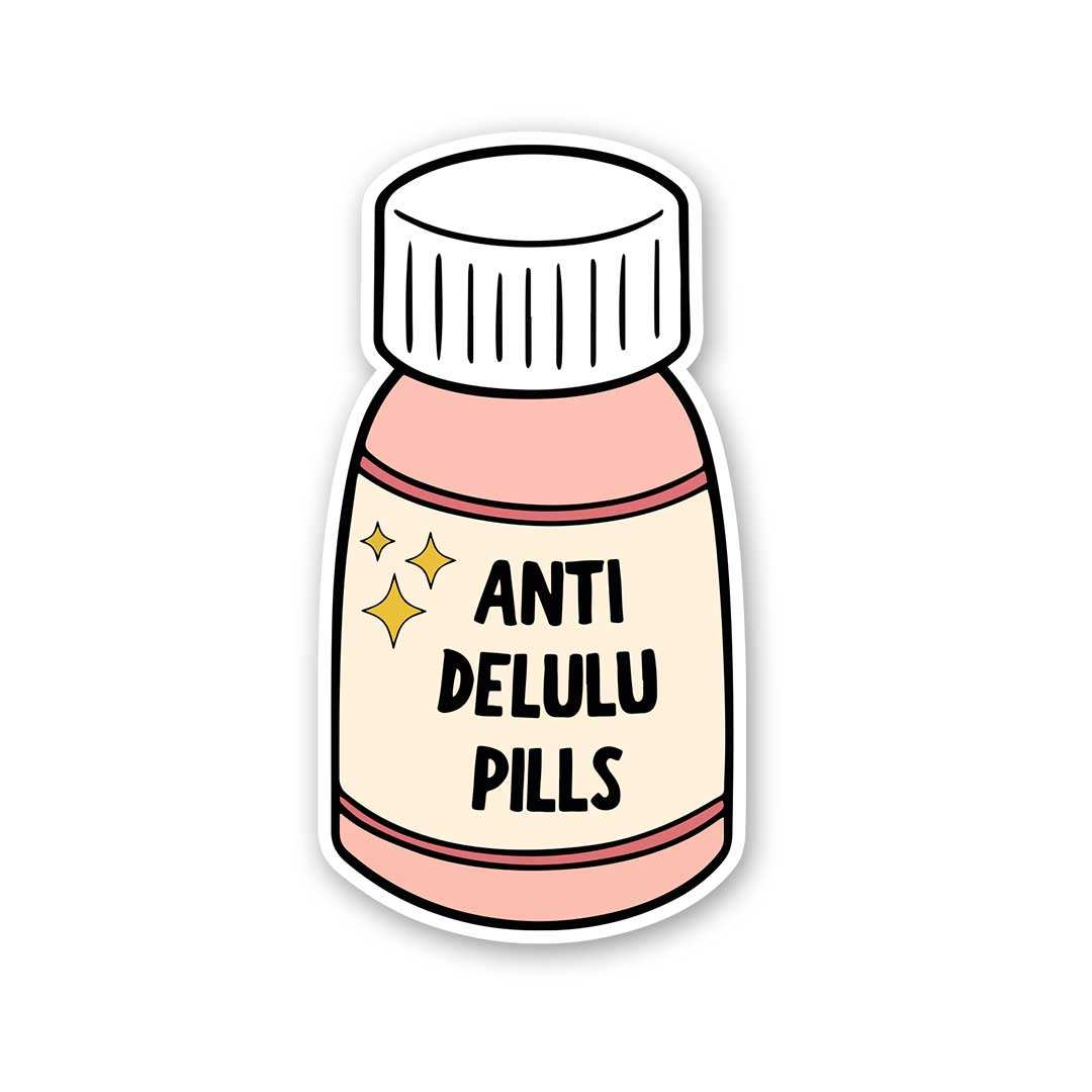 Anti Delulu Sticker - Stickers | STICK IT UP