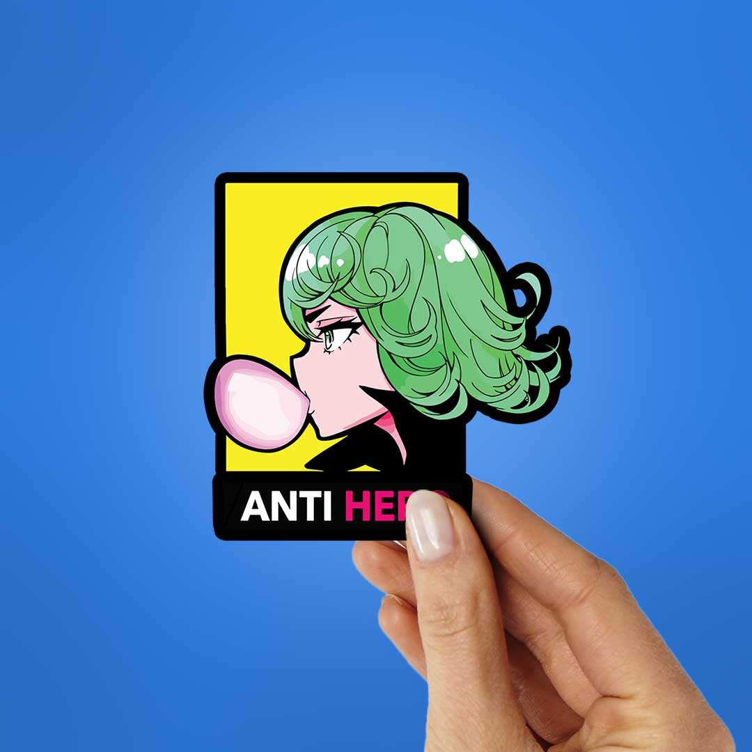 Anti hero Sticker waterproof vinyl decal for laptop, bike, car & bottle