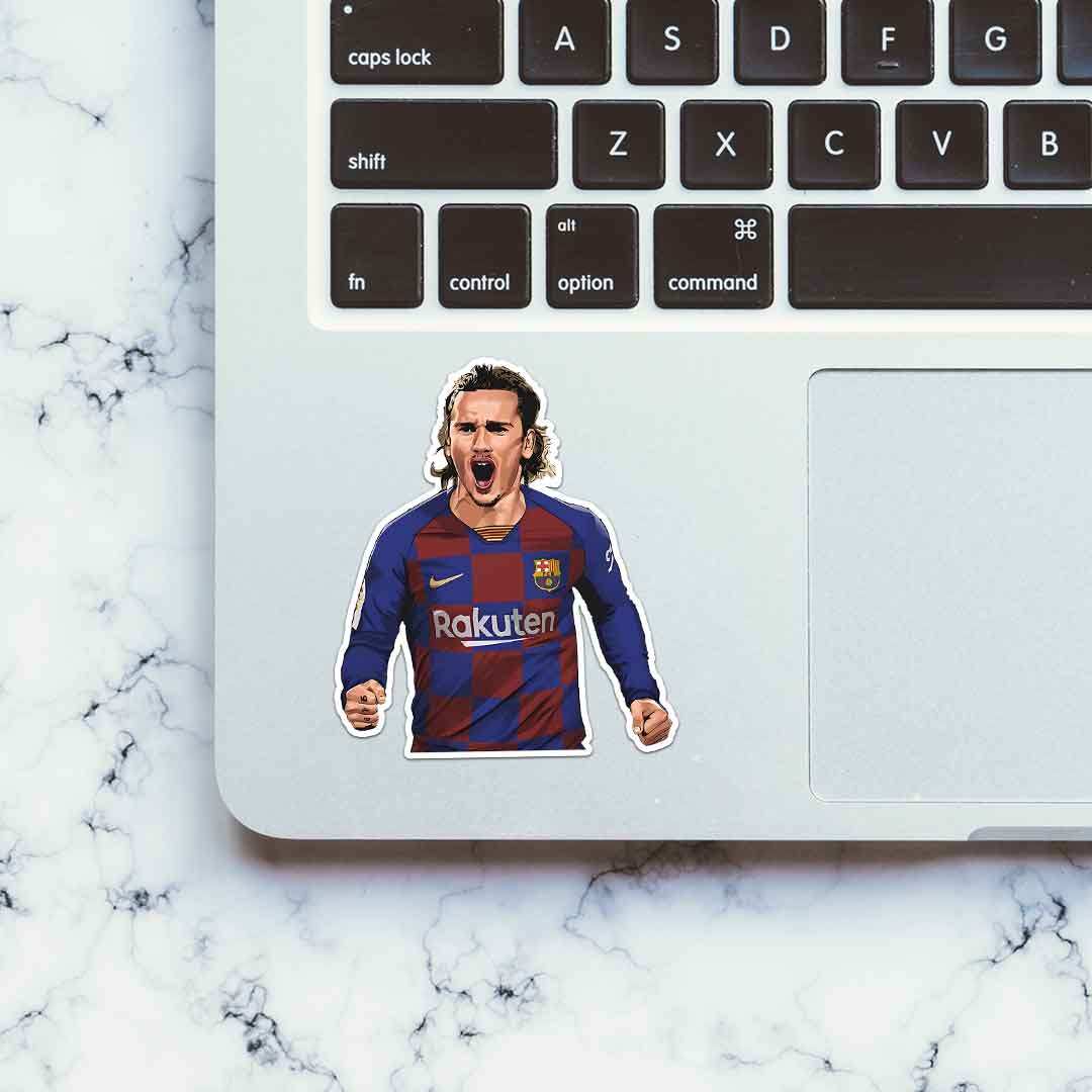 Antoine Griezmann Sticker waterproof vinyl decal for laptop, bike, car & bottle