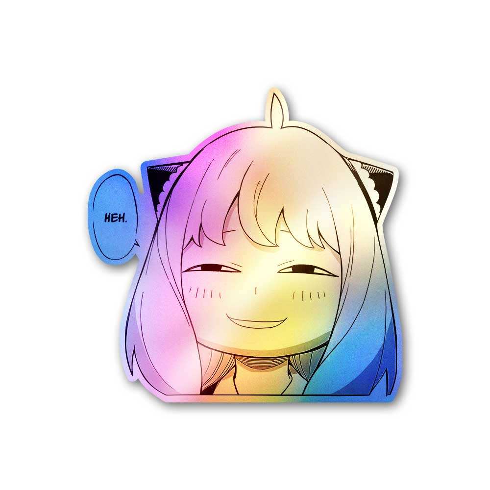 Anya Heh Holographic Sticker - Holographic stickers | STICK IT UP