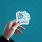 Aqaurious Energy Sticker waterproof vinyl decal for laptop, bike, car & bottle