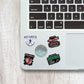Aquarius Mini Stickers Sheet waterproof vinyl decal for laptop, bike, car & bottle