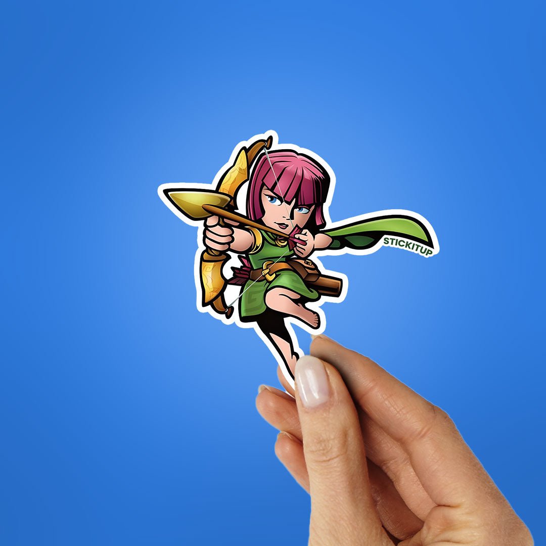 ARCHER Sticker waterproof vinyl decal for laptop, bike, car & bottle