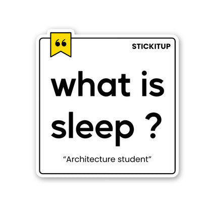 Architecture Student Sticker waterproof vinyl decal for laptop, bike, car & bottle