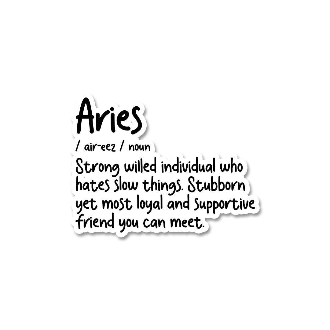 Aries Sticker - Stickers | STICK IT UP