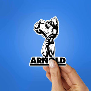Arnold Sticker waterproof vinyl decal for laptop, bike, car & bottle