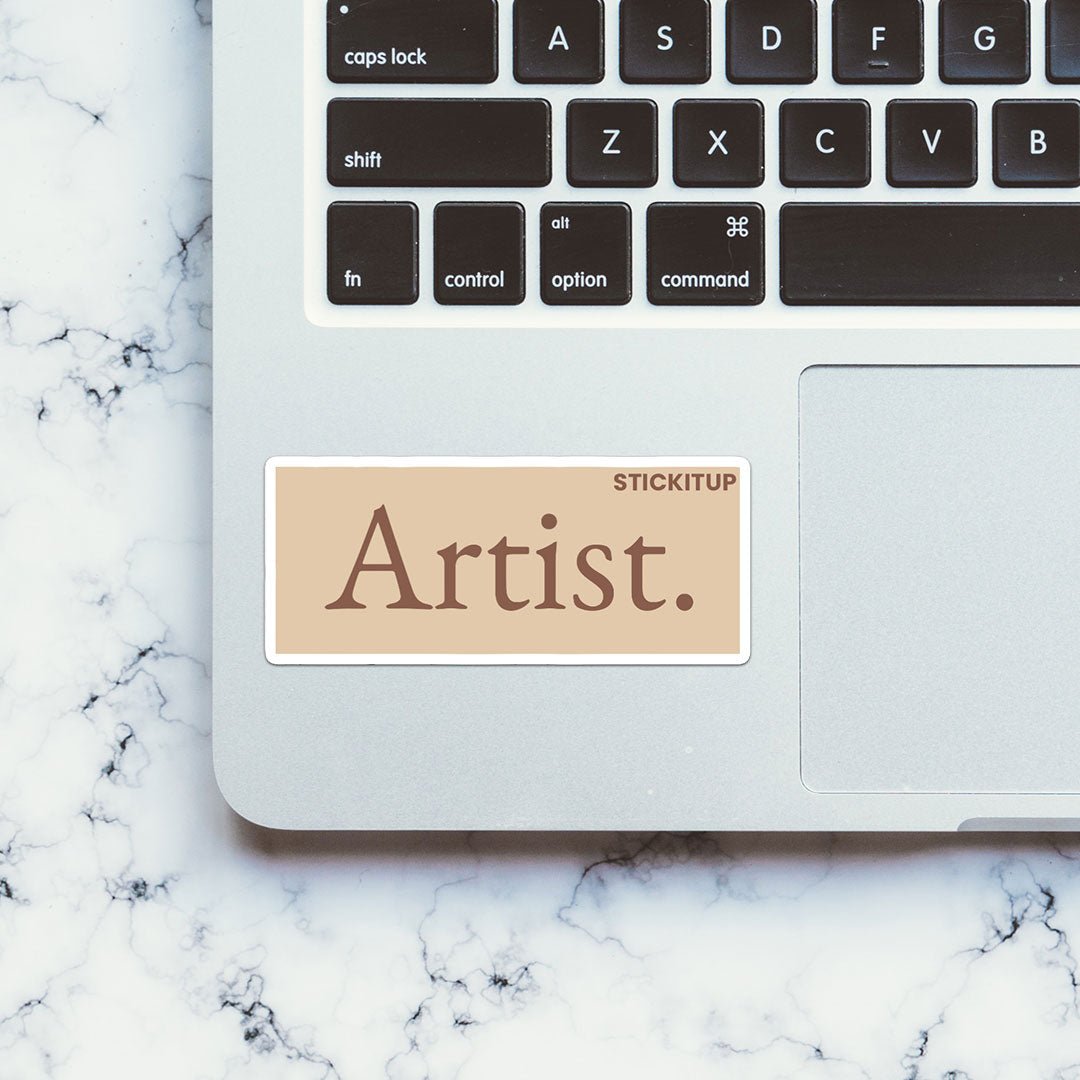 Artist Sticker waterproof vinyl decal for laptop, bike, car & bottle