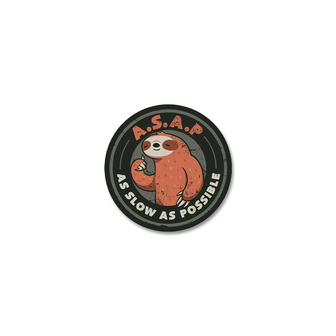 As Slow As Possible Sticker waterproof vinyl decal for laptop, bike, car & bottle