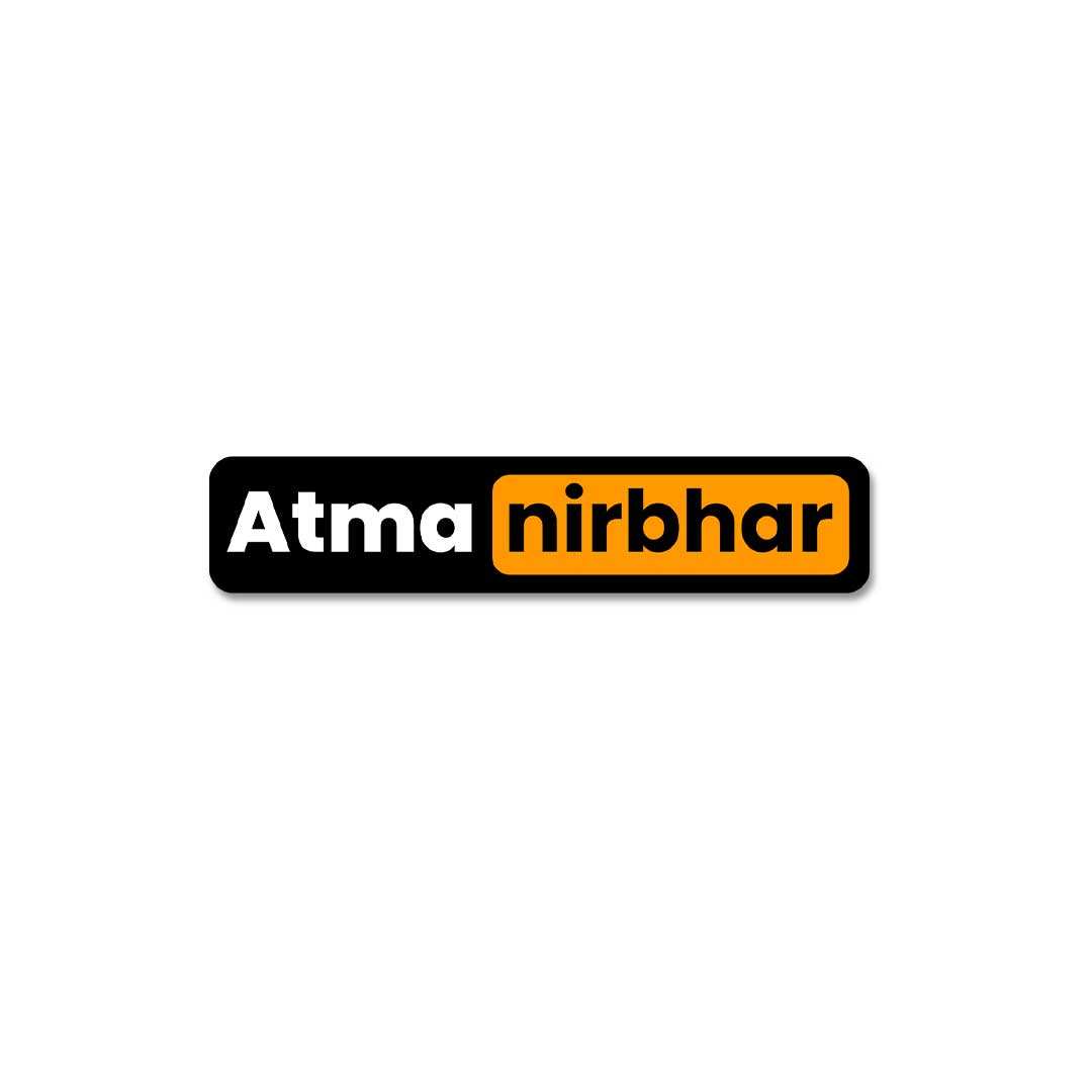 Atma-Nirbhar Sticker - Stickers | STICK IT UP
