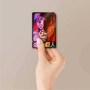 Attack On Titan Holographic Sticker waterproof vinyl decal for laptop, bike, car & bottle