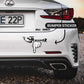 Awaazz Niche Bumper Sticker waterproof vinyl decal for laptop, bike, car & bottle
