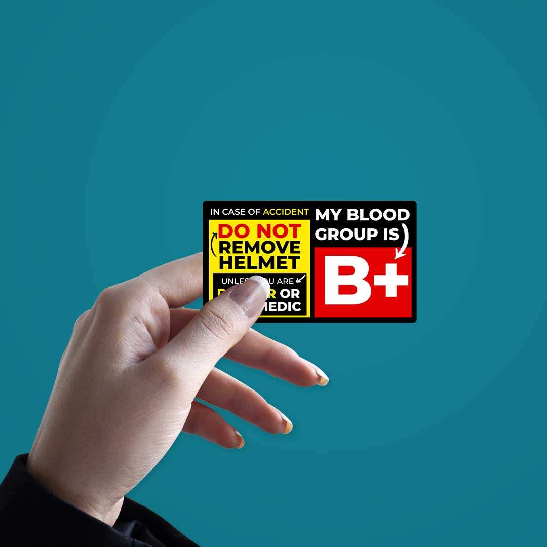 B Positive Sticker waterproof vinyl decal for laptop, bike, car & bottle