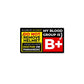 B Positive Sticker waterproof vinyl decal for laptop, bike, car & bottle