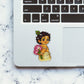 Baby Krishna With Lotus Glitter Sticker