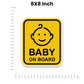 Baby On board 2.0 Bumper Sticker waterproof vinyl decal for laptop, bike, car & bottle
