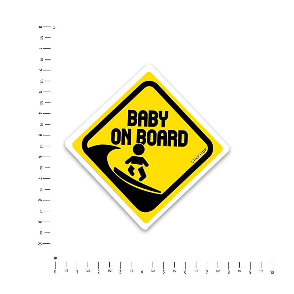 Baby on board Bumper Sticker - STICK IT UP