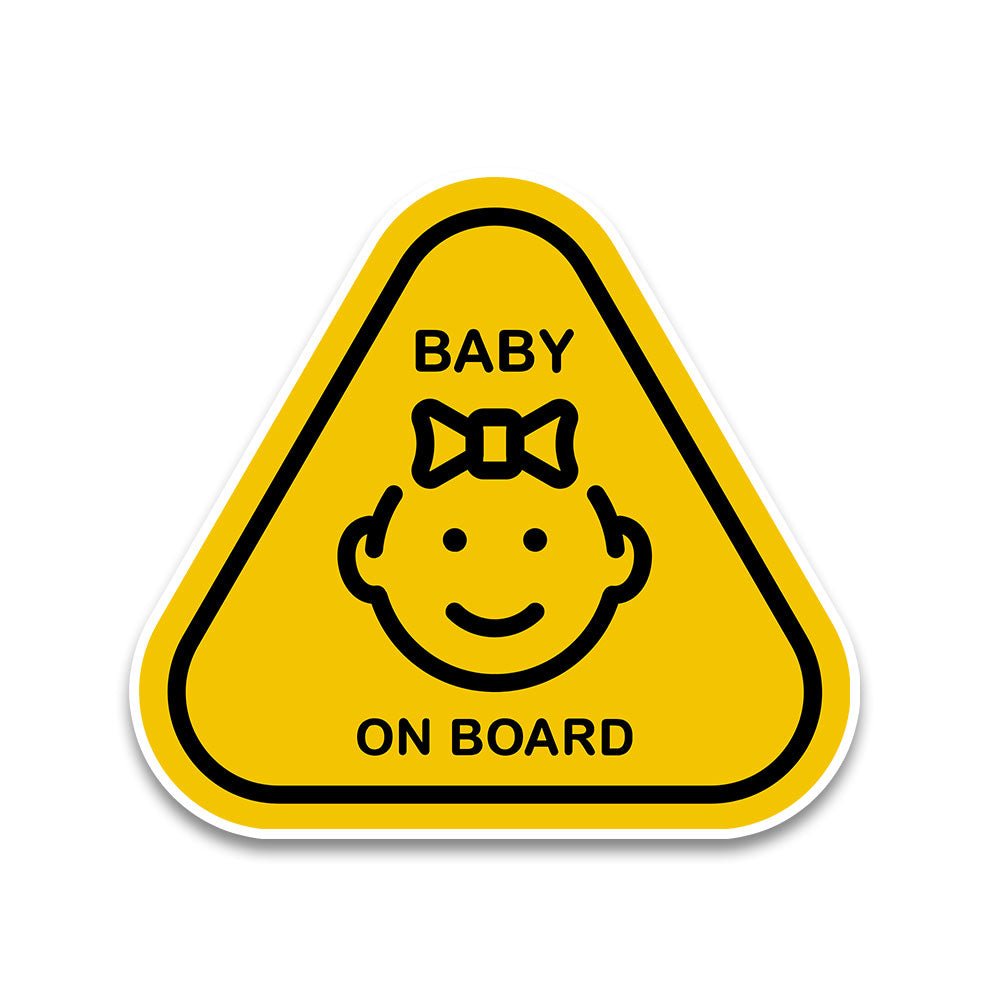 Baby On board Bumper Sticker waterproof vinyl decal for laptop, bike, car & bottle