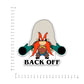 Back Off Bumper Sticker waterproof vinyl decal for laptop, bike, car & bottle