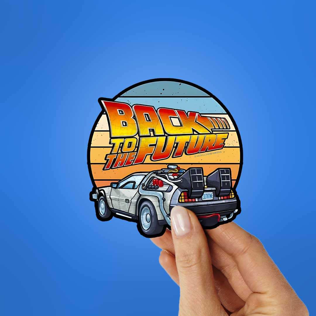 Back To The Future Sticker waterproof vinyl decal for laptop, bike, car & bottle