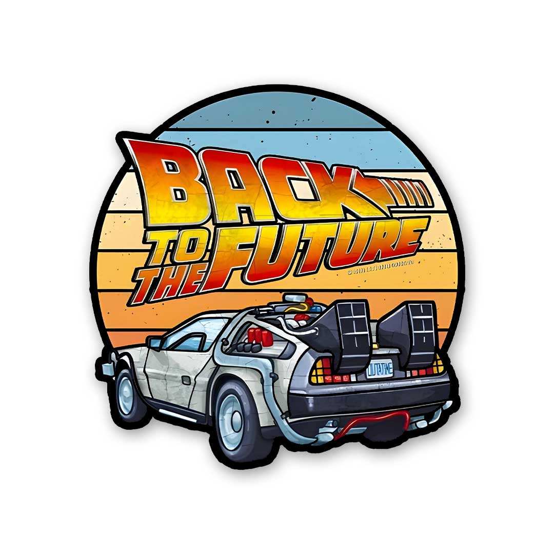 Back To The Future Sticker waterproof vinyl decal for laptop, bike, car & bottle